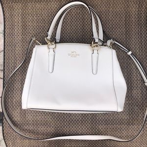 Coach White Top Handle Crossbody Bag